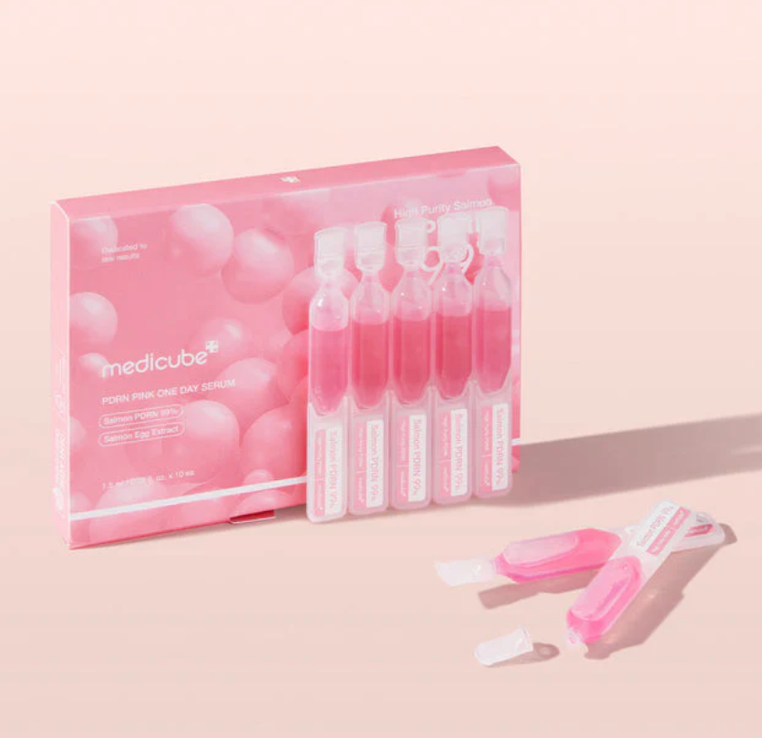 Best Beauty Group - Wholesale Facial Serum/Concentrate - MEDICUBE Pink One Day Serum Salmon PDRN Serum Singles 1