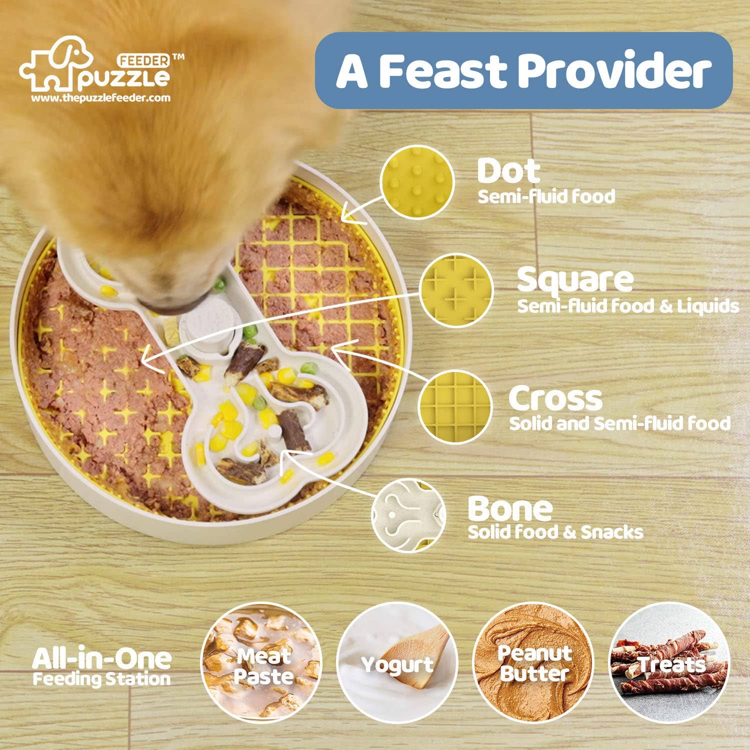 Pet Future llc - Vente Gamelle – chat et chien - Gamelle Puzzle Feeder Slow Feeder pour chien Enrichissement pour chiens4