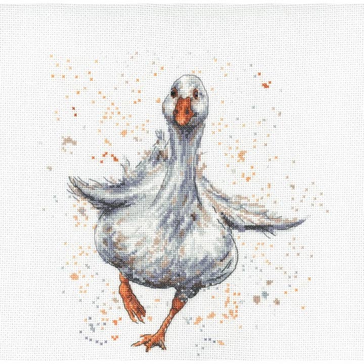 Creative World of Crafts - Wholesale Embroidery/Cross Stitch Supplies - Bree Merryn - Daphne The Duck Cross Stitch Kit