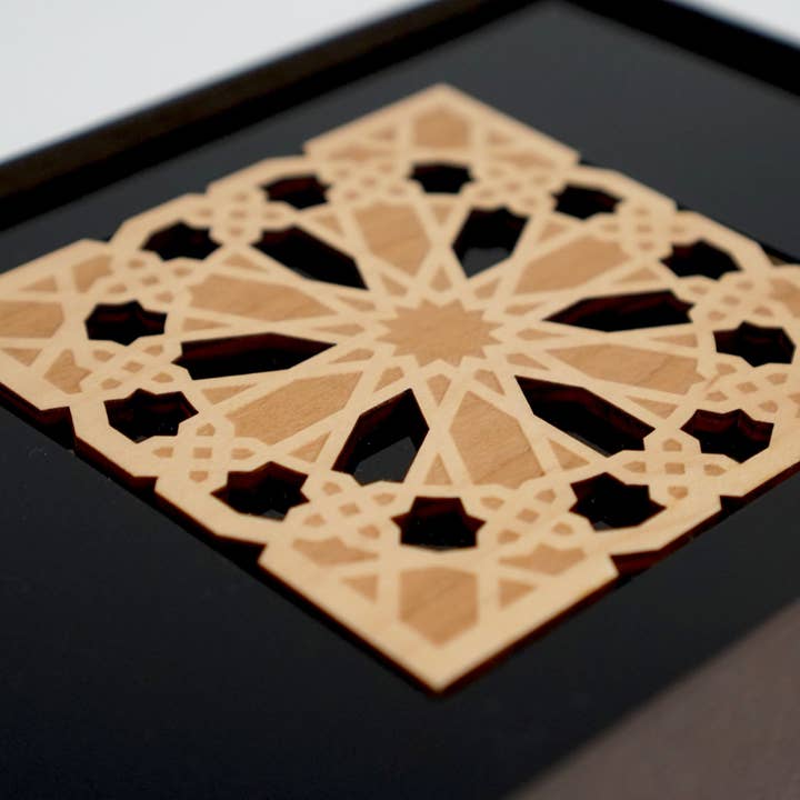 Sottobicchieri in stile arabesco - Design quadrato per la vendita all'ingrosso da parte di Arabesque Studios