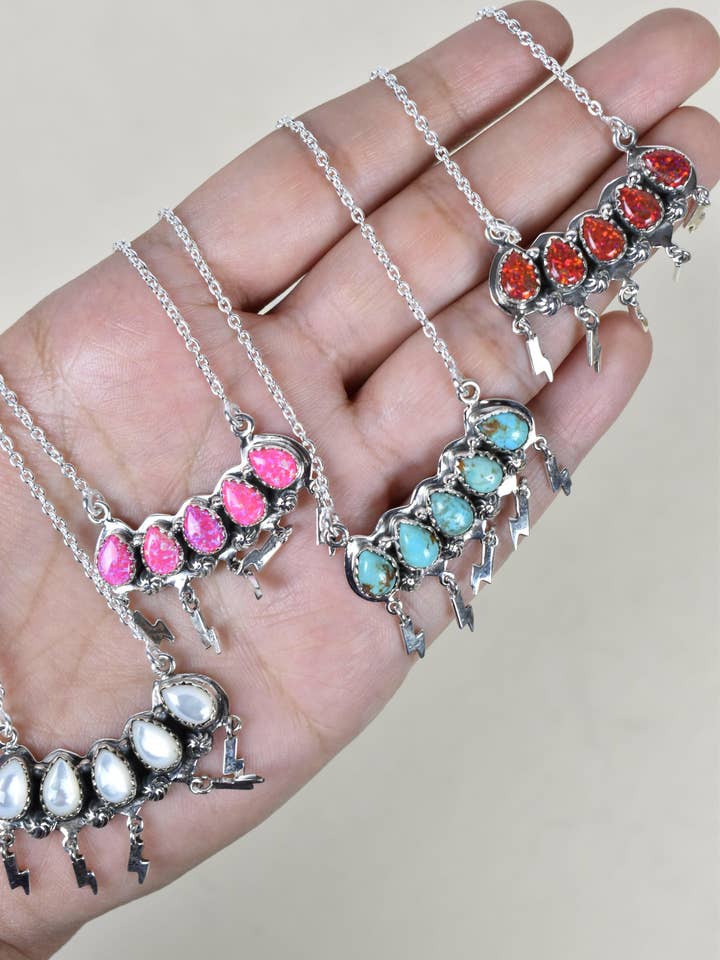 Collana in argento sterling Electra per la vendita all'ingrosso da parte di Krush Kandy