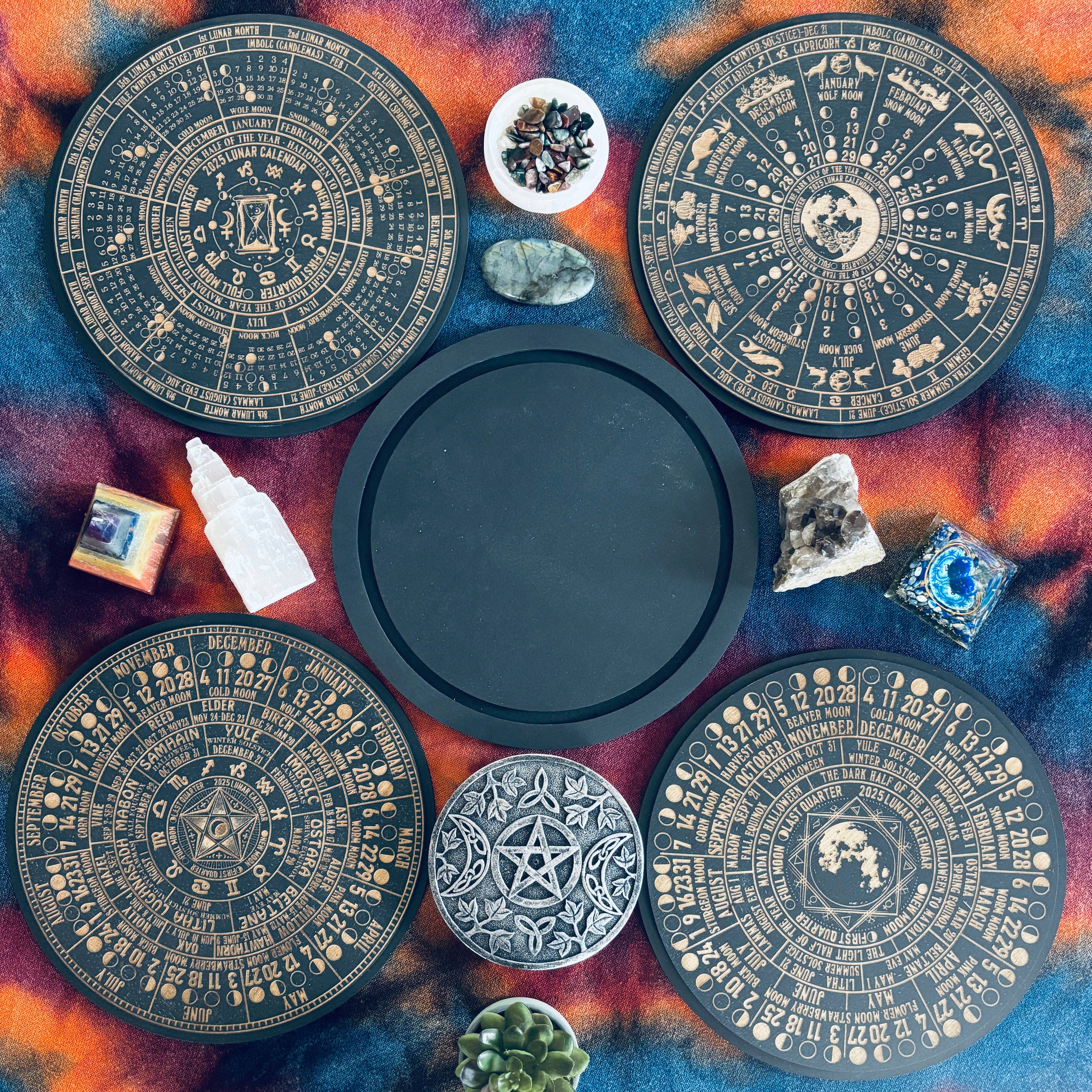 Kraftmir - Wholesale Calendar - Lunar Calendar 2025 Functional Moon Phase Altar Calendar 9