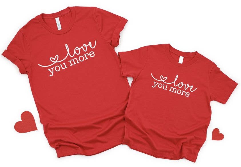 Exclusive Thredz – wholesale Screen-printed t-shirt – Kids – Love You More YOUTH Tee1