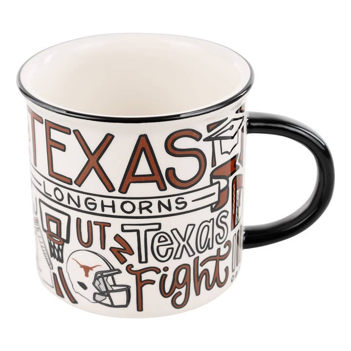 Texas Collage Campfire Mug for wholesale by Glory Haus
