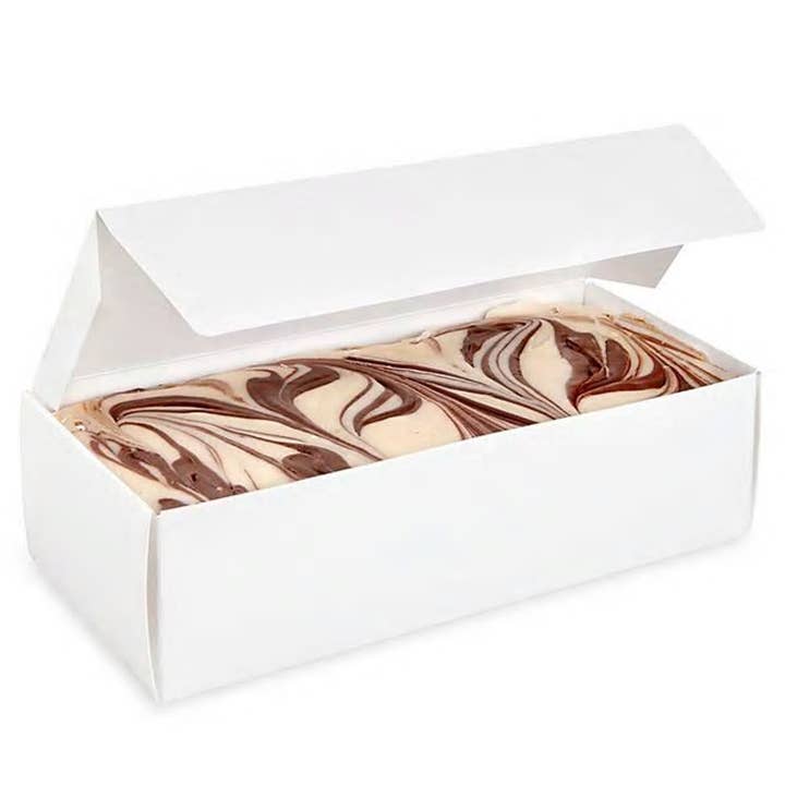 Arndt's Fudgery LLC - Wholesale Gift Box - Plain white cut fudge boxes