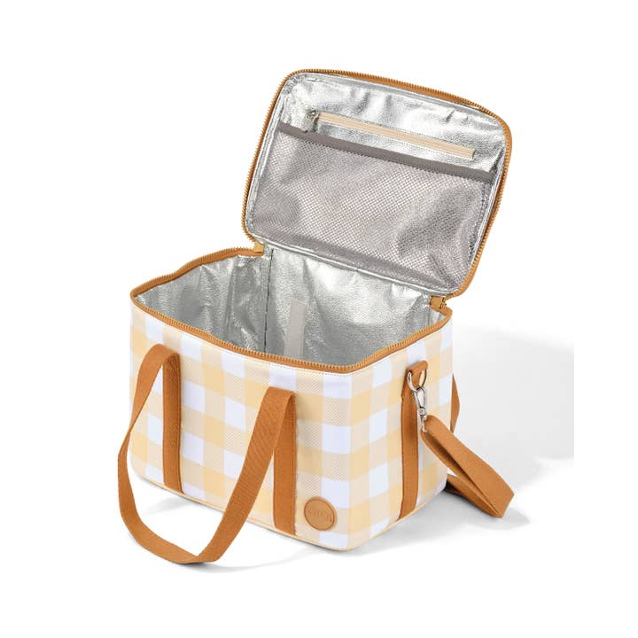 OiOi - Vente Sac/boîte repas - Sac à lunch isotherme Maxi - Beige Vingham