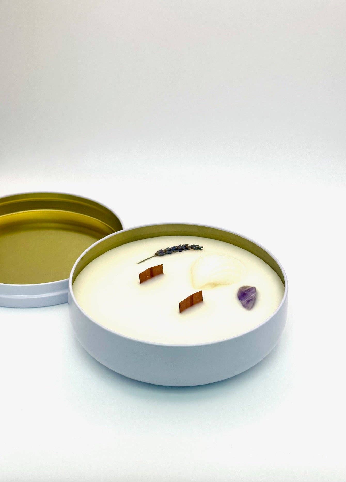 Salt + Clay - Wholesale Jar/Filled Candle - 14oz Coastal Lavender Candle ~ Natural Coconut Wax + Wooden Wick + Essential Oils1