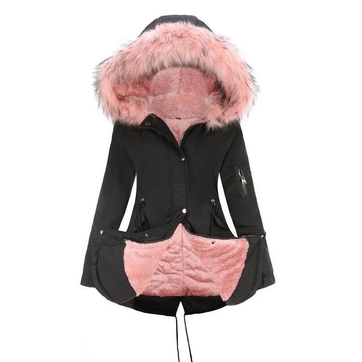 Marayn - Wholesale Coat - Women's - Warm Hooded MidLength Padded Parka Coat Winter 20251
