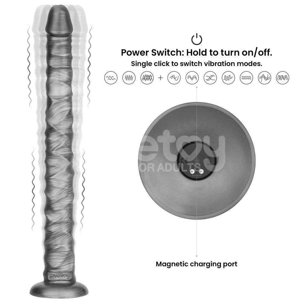 LOVETOY - Wholesale Sex Toy - 16" King Sized Vibrating Vibrax Slider3