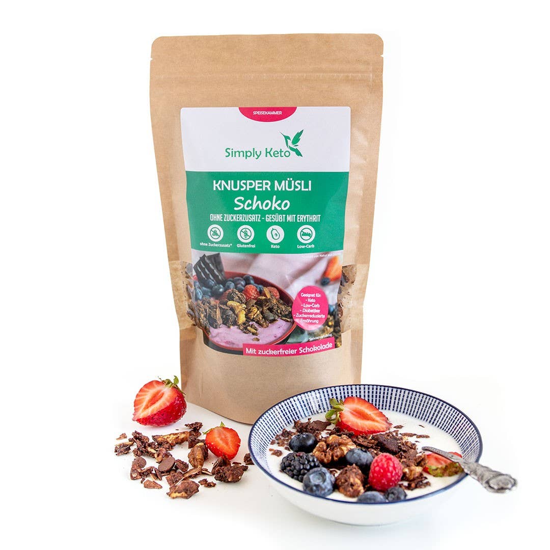 Simply Keto – Großhandel Granola – SCHOKO-Knusper-Müsli 250g1