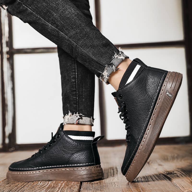 Calseosvic - Wholesale Lifestyle Sneakers - Men's - Fashionable and versatile mid-top shock-absorbing shoe6