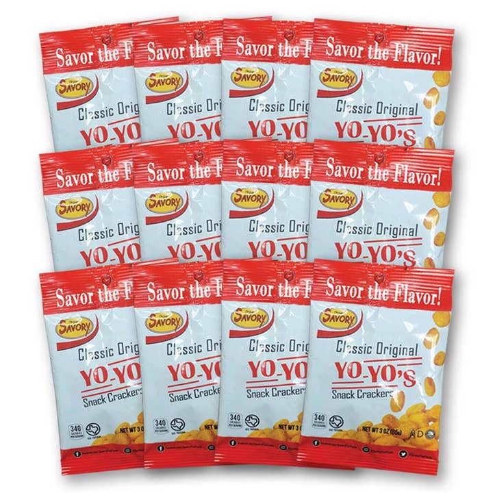 Savory Fine Foods LLC - Wholesale Crackers - YO-YO'S Classic Original 12 Pack