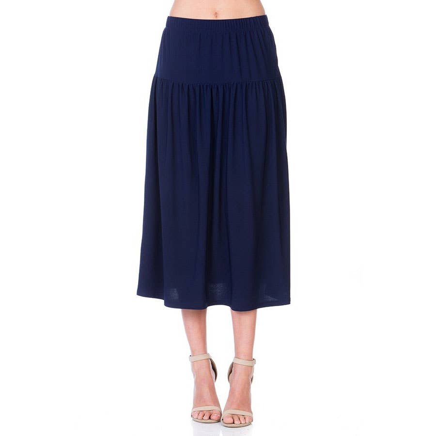 Azules Clothing - Wholesale Rok - Dames - ASK-9026PS eigentijdse midi-rok3