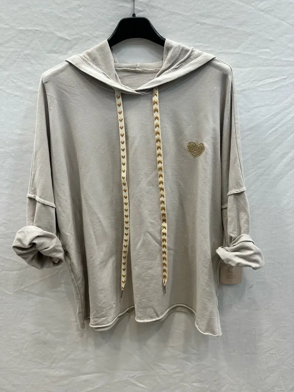 Mimi & Gogo - Wholesale Hoodie - Women's - Embroidered heart hoodie @9020_SweatCoeur15