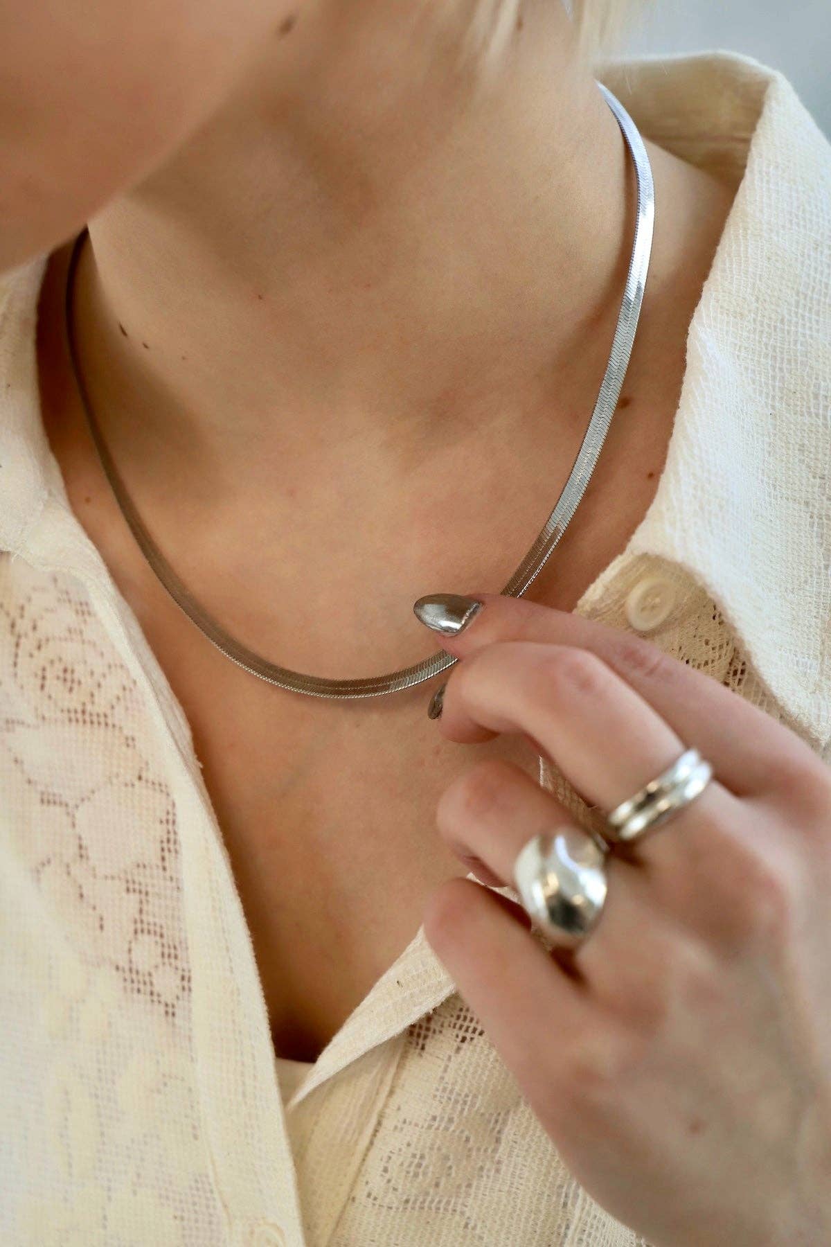 Katie Waltman Jewelry - Wholesale Link & Chain Necklace - HERRINGBONE CHAIN NECKLACE6