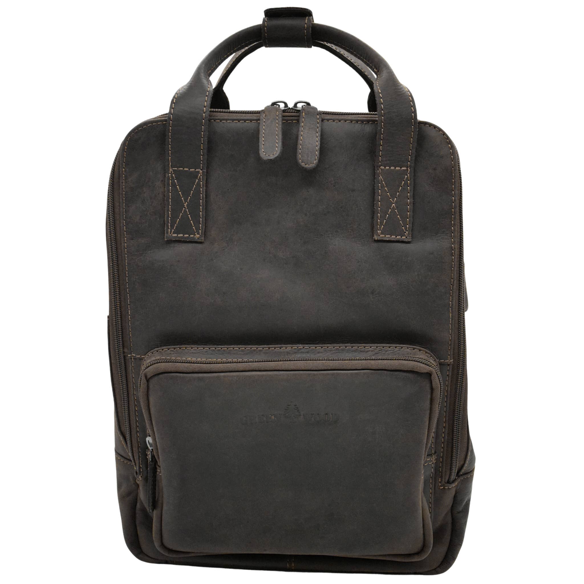 Greenwood - Vendita all'ingrosso Zaino - Unisex - Zaino grande in pelle per donna e uomo, zaino da viaggio XL2