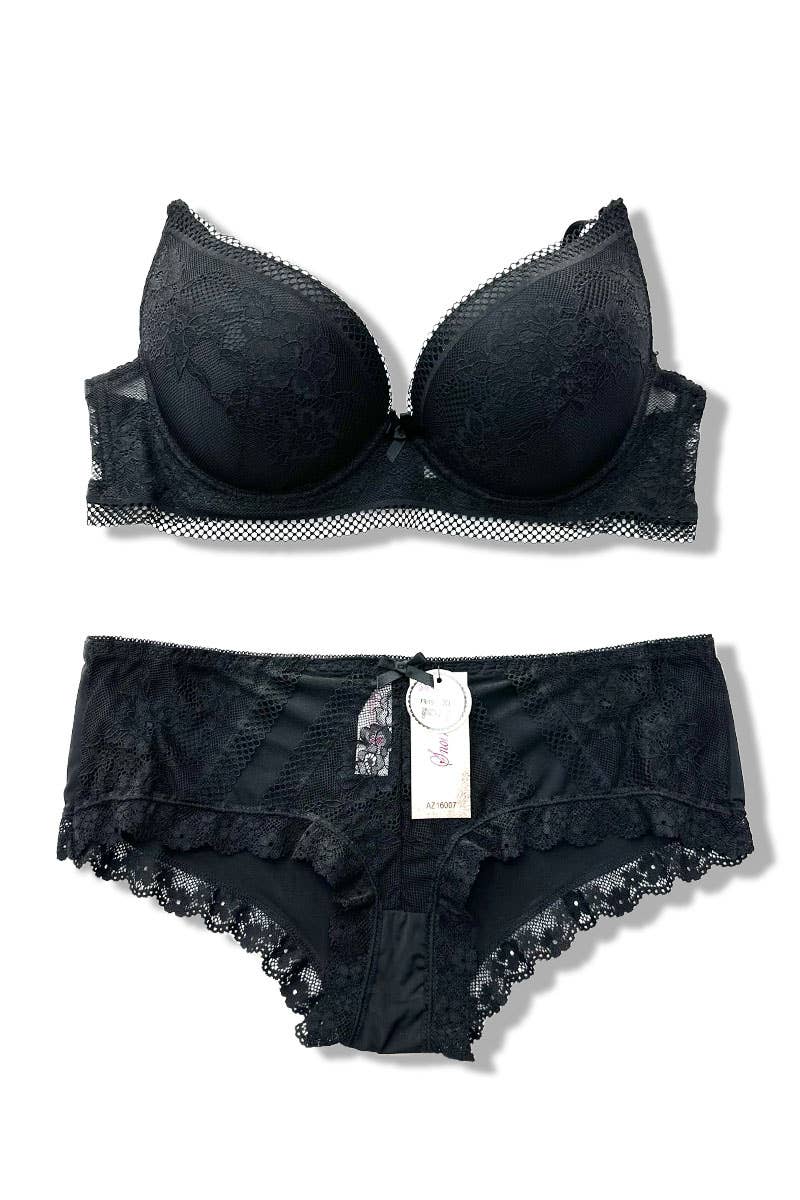Belle Com'Elle - Wholesale Lingerie Set - Women's - C Cup Bra + Panty Set/AZ1600712