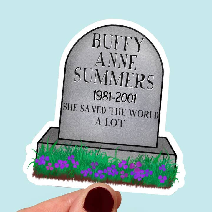 Waterproof Vinyl Buffy the Vampire Inspired Sticker for wholesale by Songbird Artistry