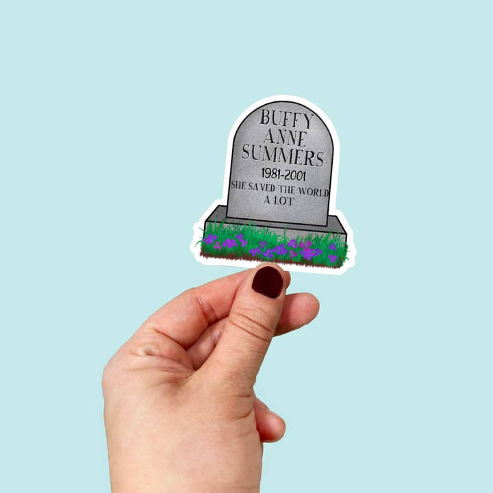 Waterproof Vinyl Buffy the Vampire Inspired Sticker for wholesale by Songbird Artistry