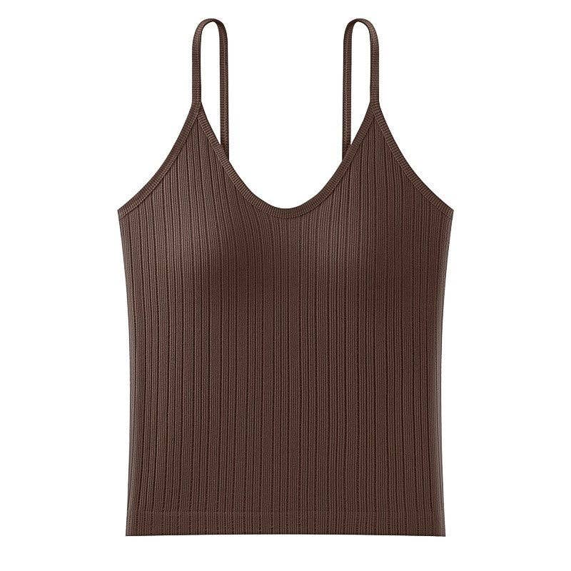 Sheer Trend - Wholesale Tank Top - Women's - Wireless Seamless Bra Tank Top4