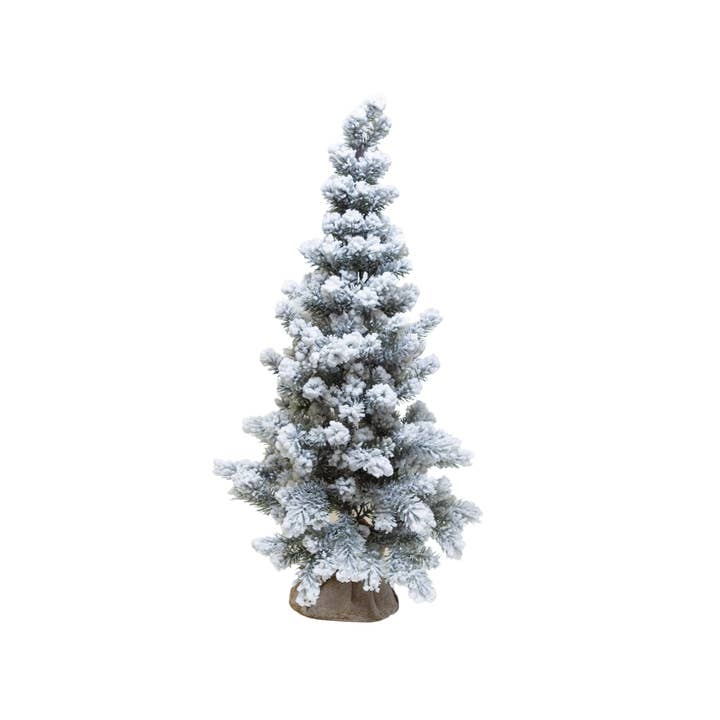 Jacobson - Wholesale Artificial Christmas Tree - 3ft Flocked Faux Pine Tree1