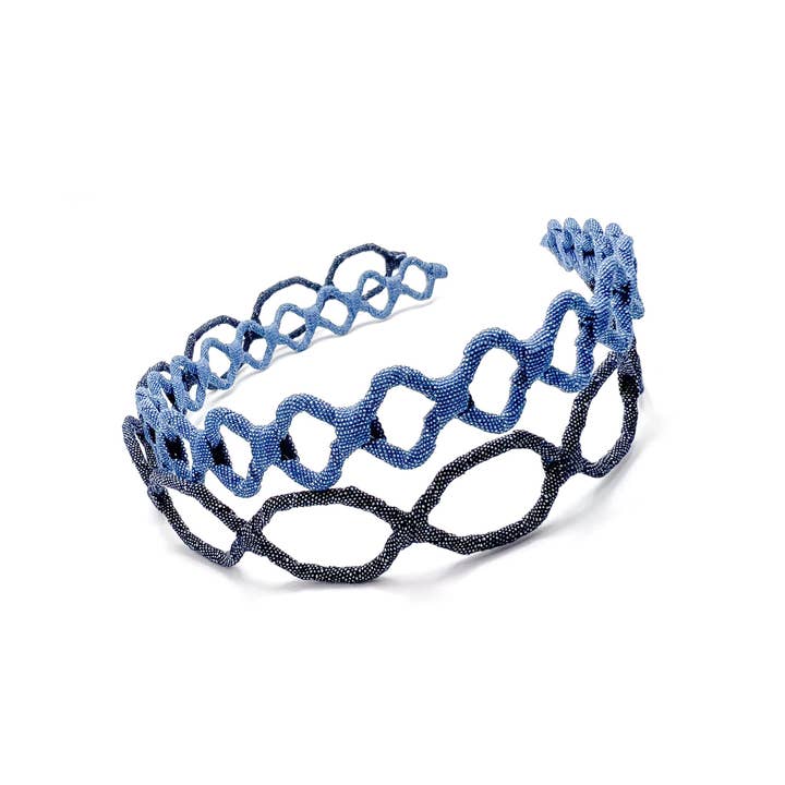 Handcrafted Eco-Friendly Denim Headband – Lightweight & Comfortable | Maison Soyenne for wholesale by Shop by Alix