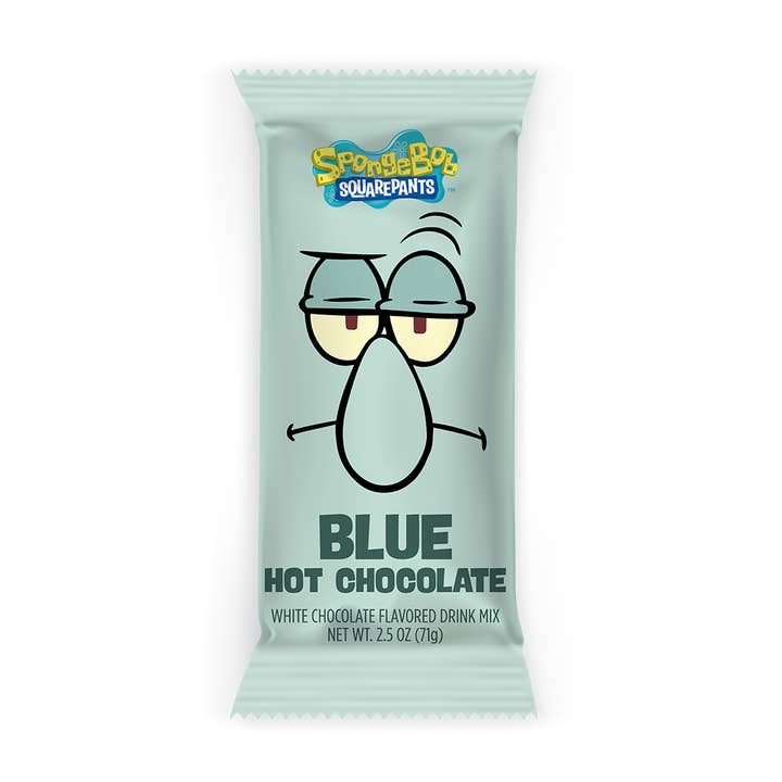 Squidward Blue Colorful Hot Choc. (2.5oz Pouches) for wholesale by McSteven's