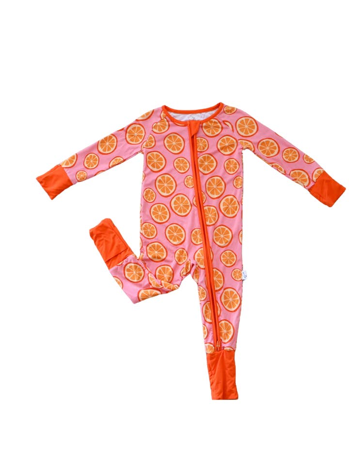 Sleepy Ducks - Wholesale Jumpsuit - Baby - Pink and Orange Baby Romper2