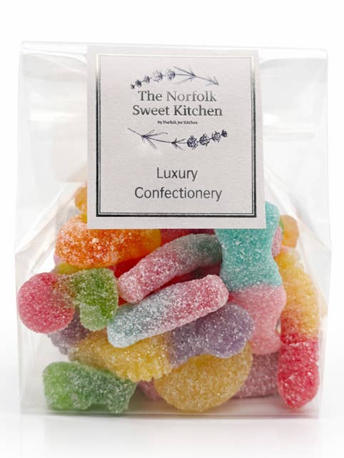 Mint Humbugs Small Clear Bag for wholesale by The Norfolk Sweet Kitchen