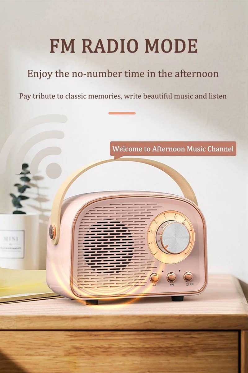 42POPS - Wholesale Speakers - `.Mini Retro Fm Radio & Bluetooth Multifunction Speak16