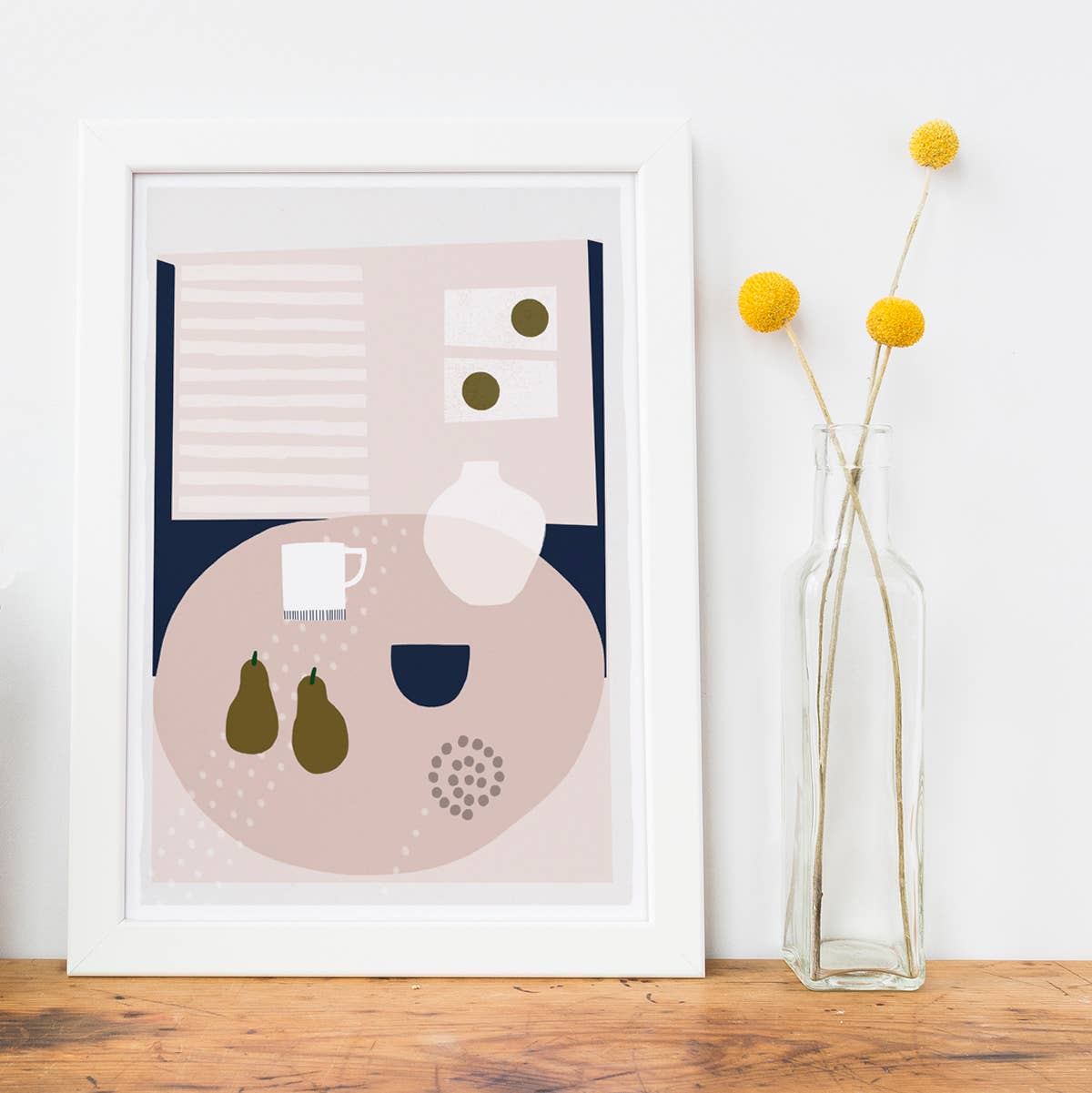 Francesca Iannaccone – wholesale Art print – Kettle's Yard Pears Modern Still Life Art Print1