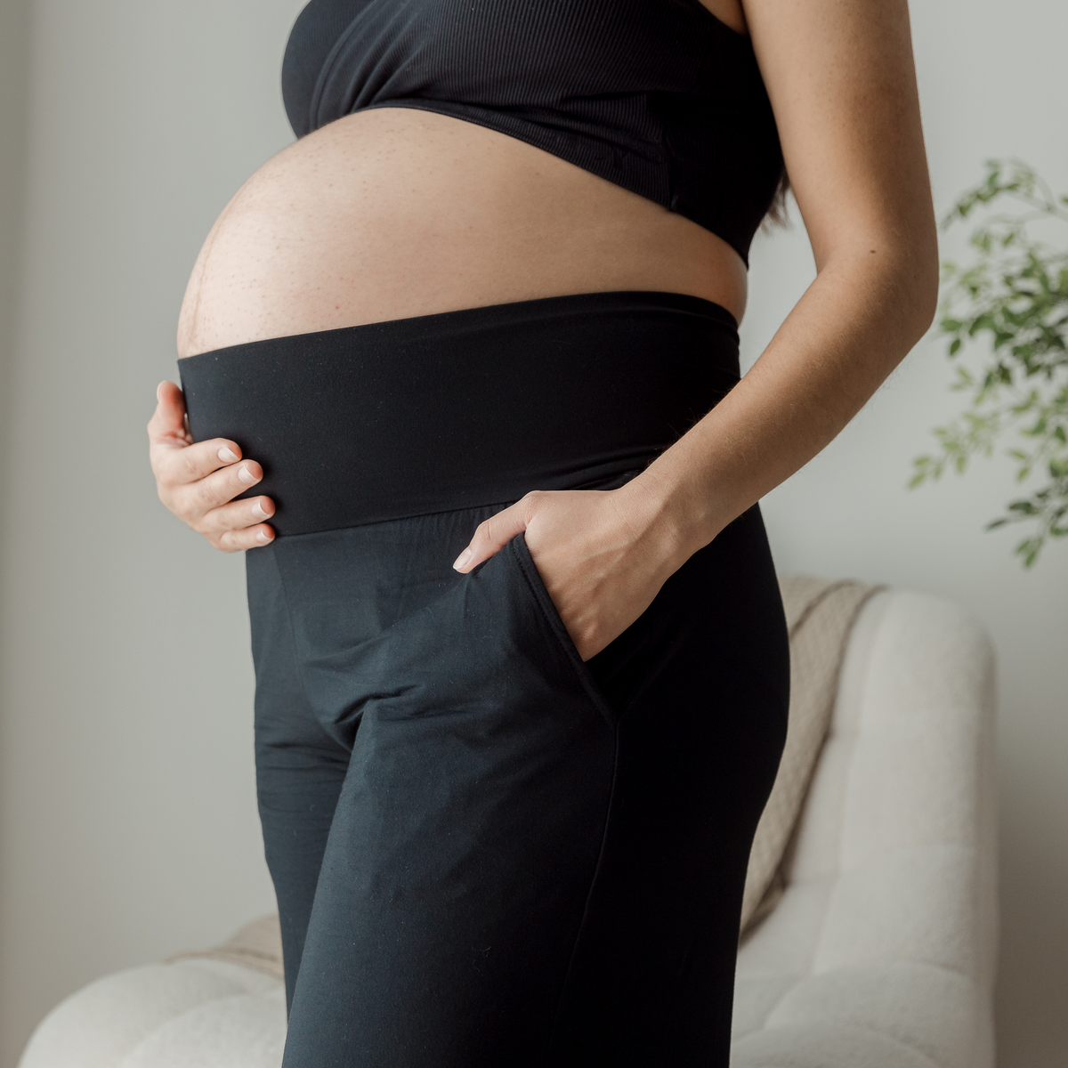 Kindred Bravely - Wholesale Lounge Sweatpants/Joggers - Women's - Bamboo Wide Leg Maternity & Postpartum Lounge Pant6