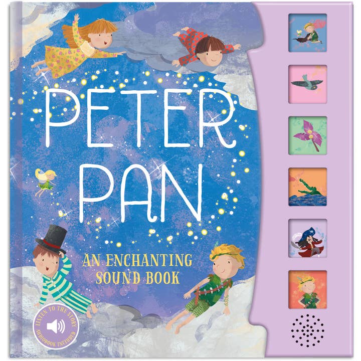 Peter Pan Fairy Tale Sound Book - 6 Enchanting Sound Buttons To Press And Play for wholesale by Robert Frederick Ltd
