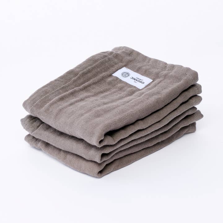 FINE Wash Cloth (pack of 3 pcs) - Clay for wholesale by The Organic Company