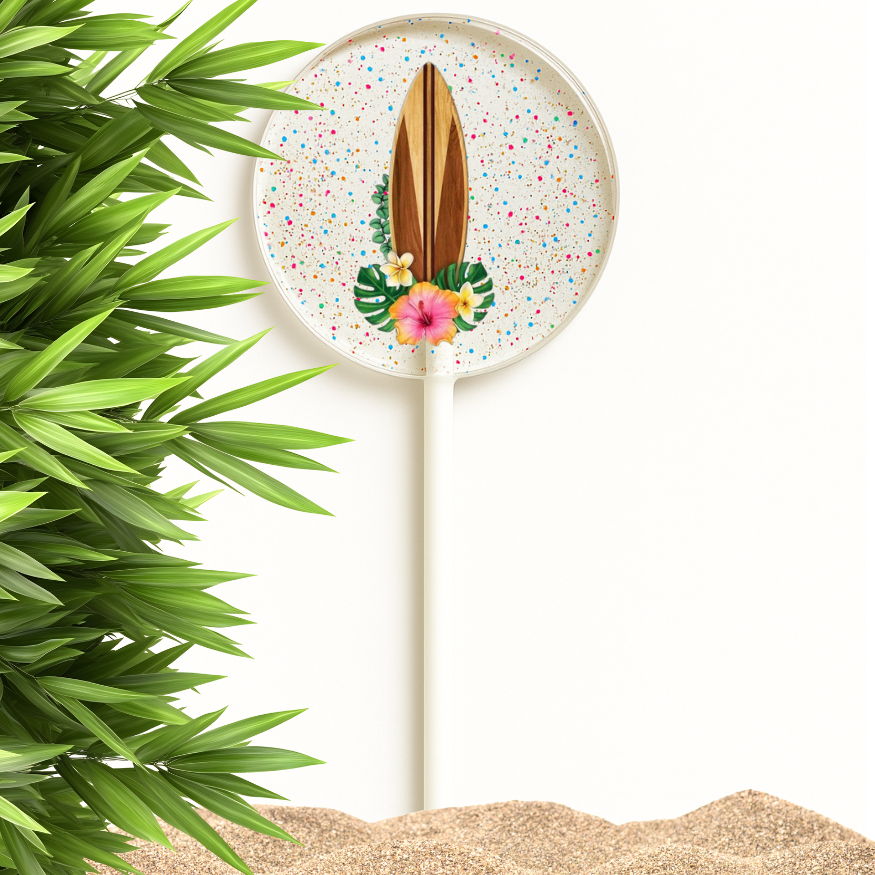 TheLollipopStudio - Wholesale Lollipop - Hawaiian Hibiscus & Aloha Lollipops, Tropical Favors9