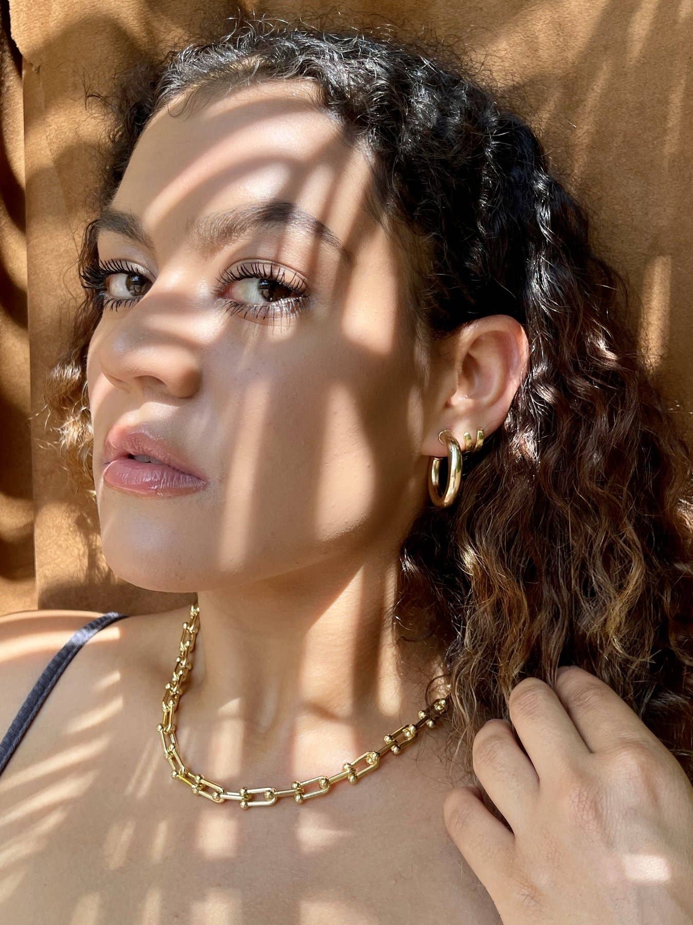 The Views & Co - Wholesale Hoop Earrings - Small All Day Open Gold Hoops2