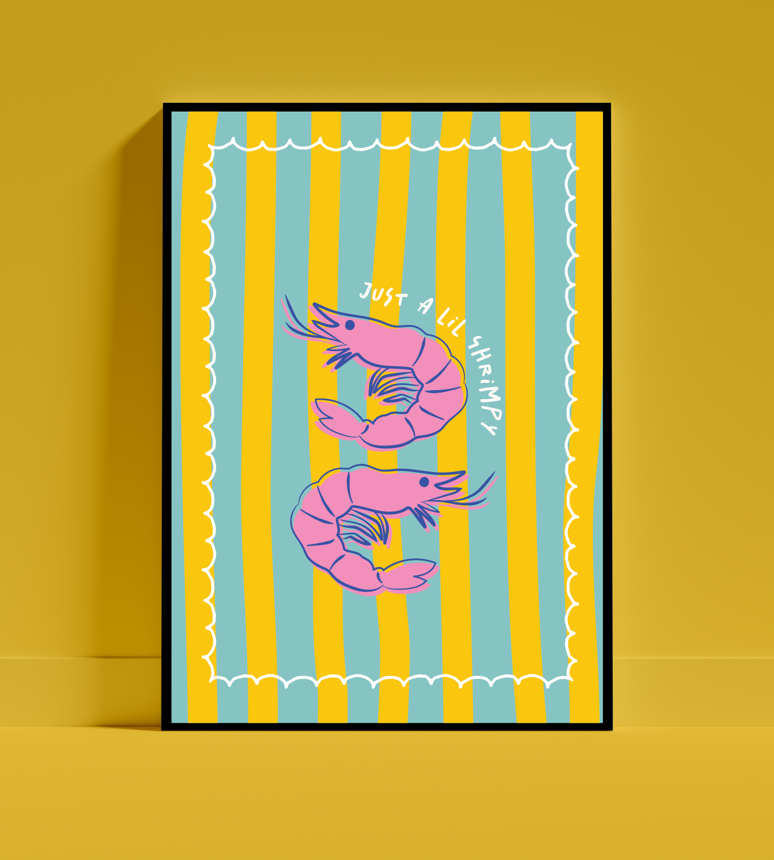 Stripey McButt Face - Wholesale Poster - Shrimpy Poster0