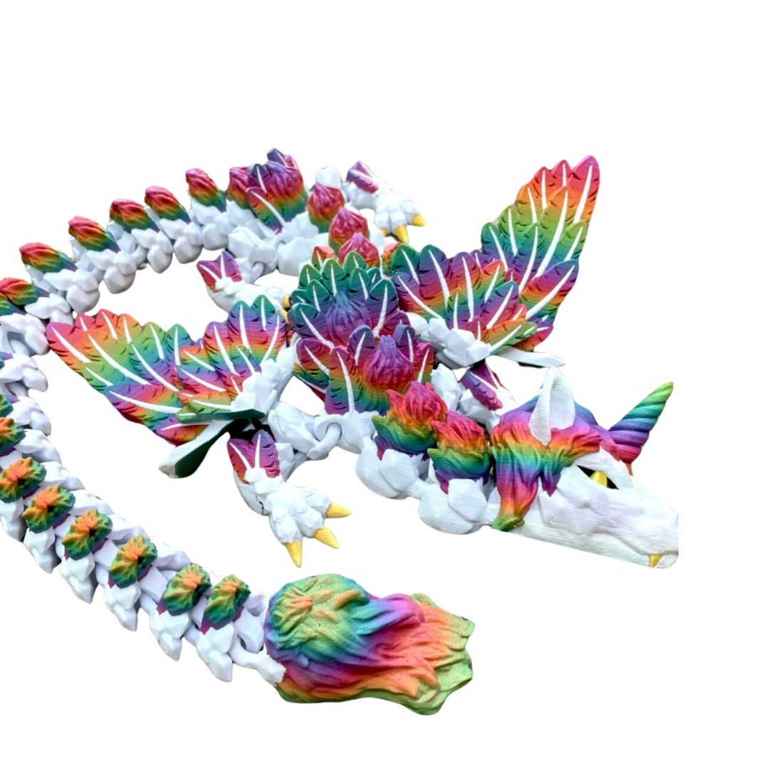 Great American Designs – Brinquedo Fidget - Crianças por atacado – Dragão Alicórnio Articulado, Impresso 3D, Brinquedo Fidget0