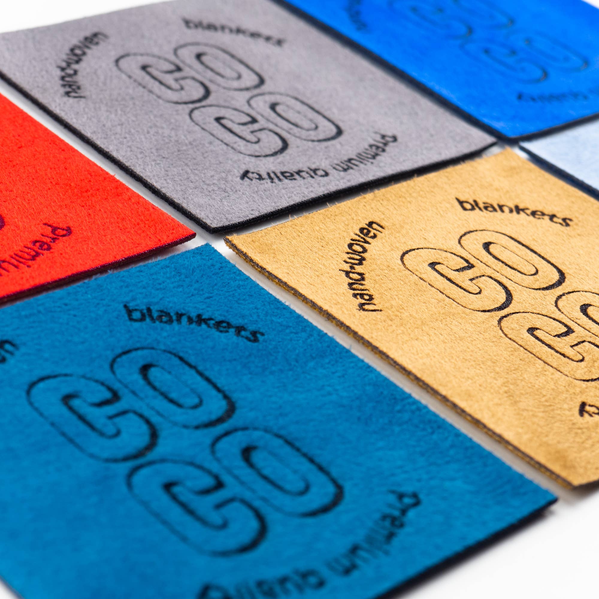 minimize custom tags - Wholesale Knitting/Crochet Supplies - Custom Square Faux Suede Labels for Branding and Promo8