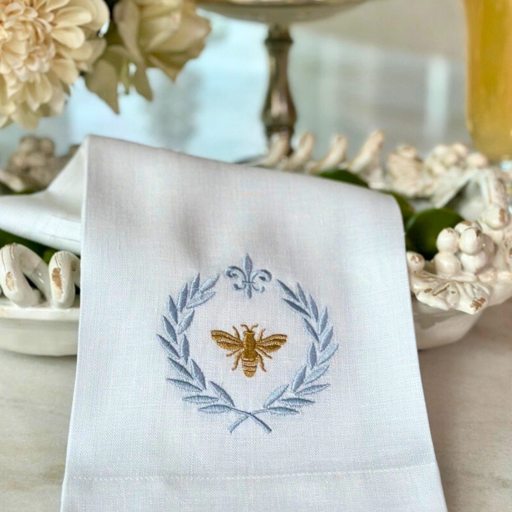 Arte Italica & Crown Linen Designs - Wholesale Tea Towel - Italian Bee Linen Towel3