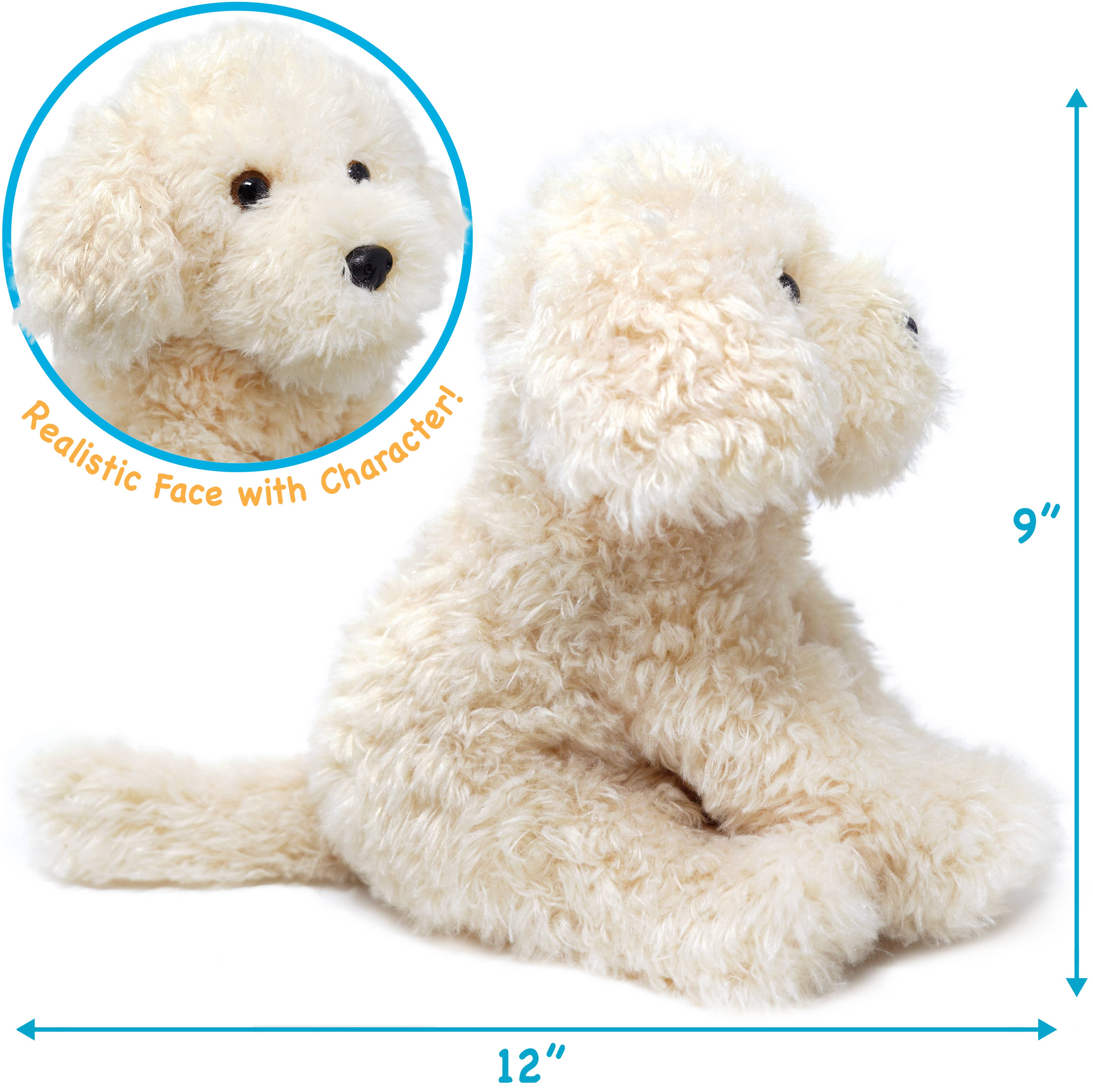 VIAHART Toy Co. – wholesale Fyllda/plyschleksaker - Barn och baby – Luka The Labradoodle | 12 tum uppstoppade djur plysch1