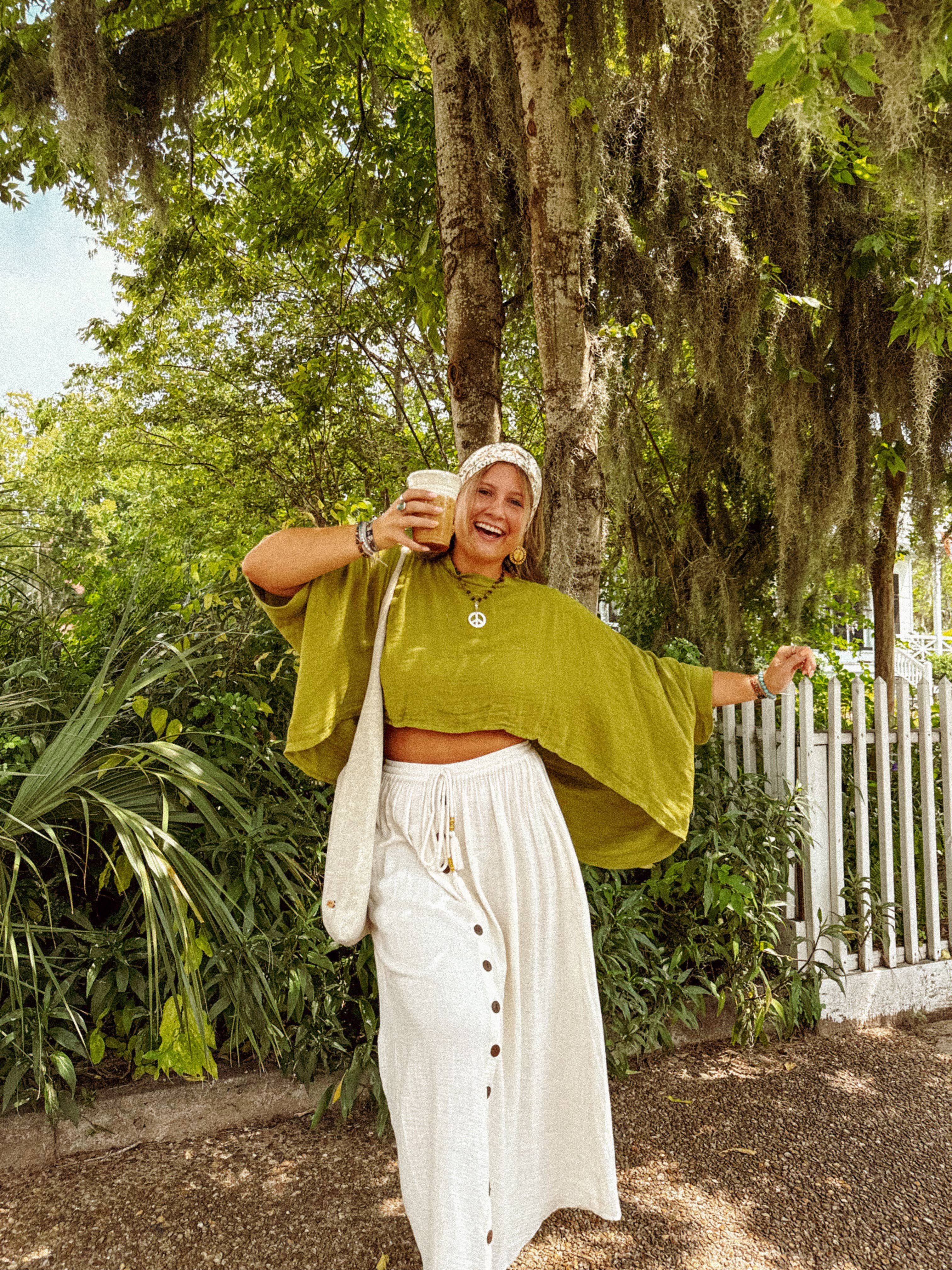 Gardenbelle Shop - Wholesale T-shirt (Zonder tekening) - Dames - Bohemien bamboo organisch katoenen t-shirt, losvallend en comfortabel1