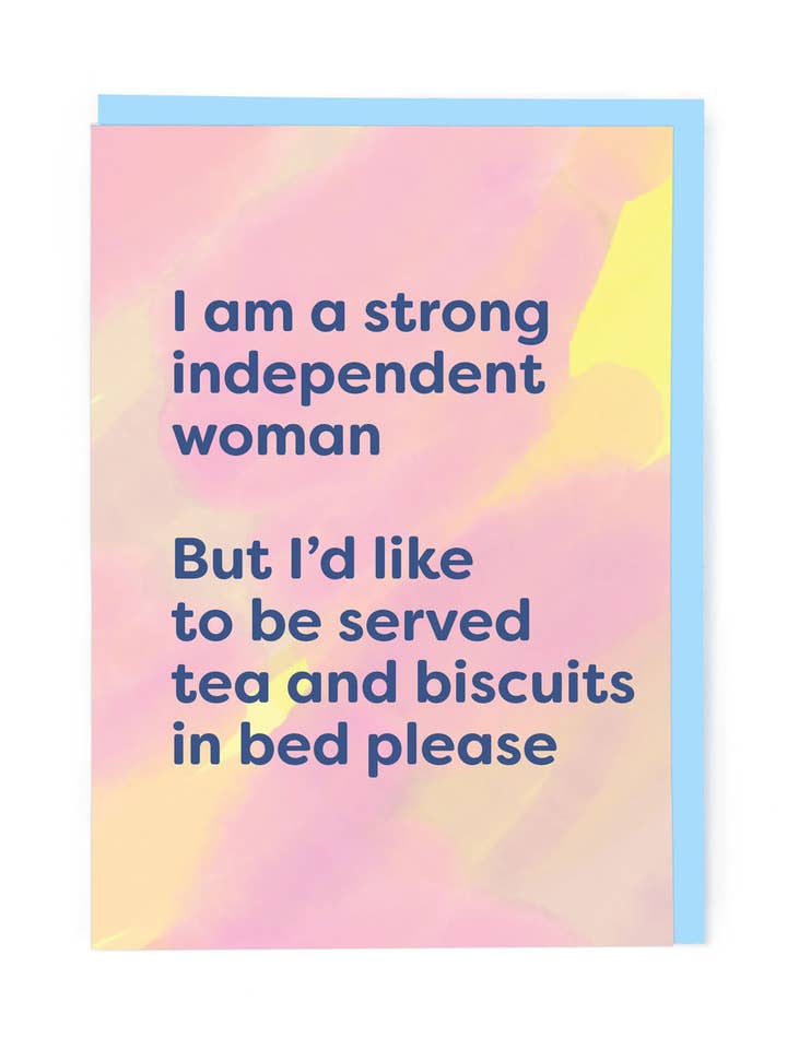 MUJER FUERTE E INDEPENDIENTE para venta al por mayor de Cath Tate Cards