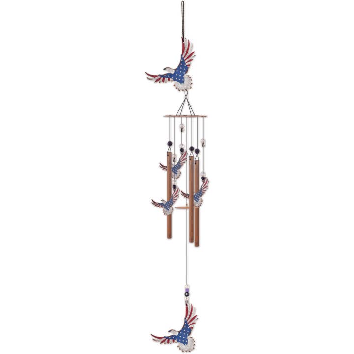Sunset Vista Designs - Wholesale Wind Chime - Americana Eagle Spring & Summer Garden Wind Chimes - 94844