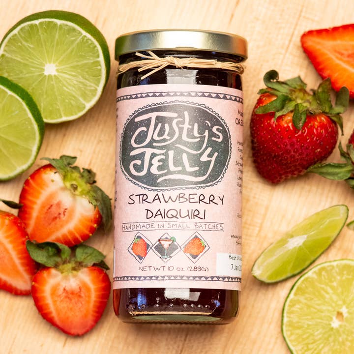 Strawberry Daiquiri Boozy Jam/Jelly for wholesale by Justy's Specialty Foods