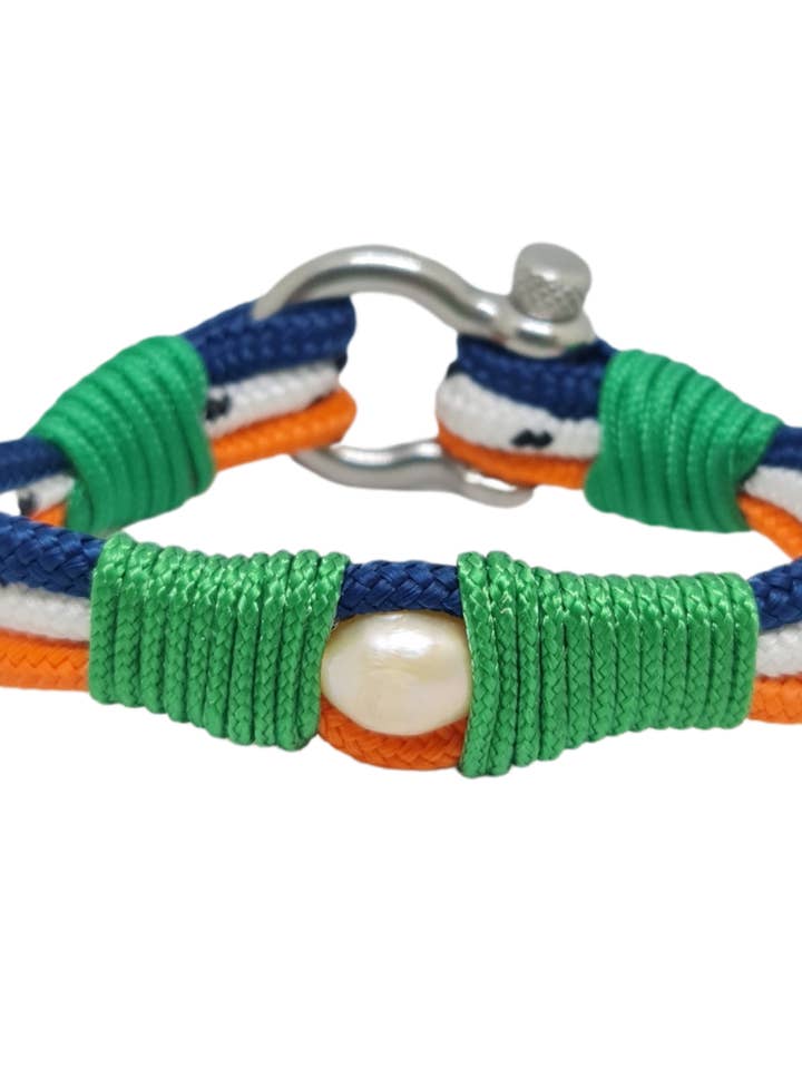 South Sea Pearl Nautical Bracelet by Bran Marion for wholesale by Bran Marion