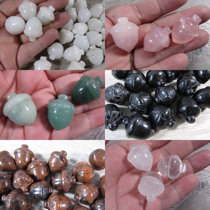 Keystone Crystals - Wholesale Spiritual Stone/Crystal - Gemstone Acorn Figurine for Spring or Autumn Decor