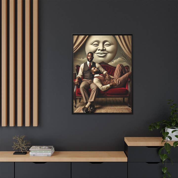 Walt & Pete - Wholesale Art Print - Missing Art Studies - Man In The Moon 00623