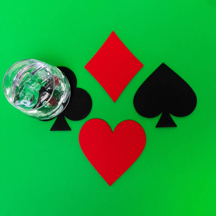 Balvi - Vendita all'ingrosso Sottobicchiere - Set di sottobicchieri Dealer con design originale a tema gioco di carte2