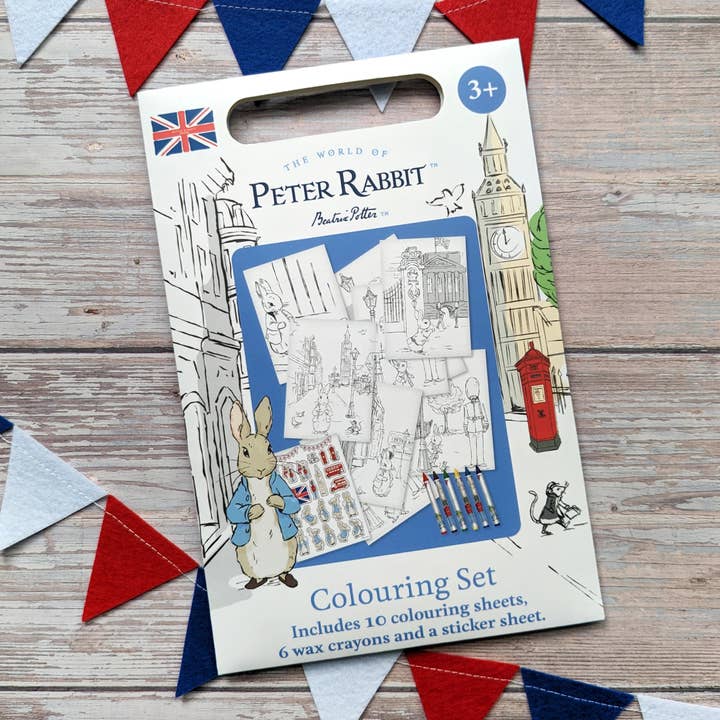 Robert Frederick Ltd - Wholesale Coloring Book - Kids & Baby - Peter Rabbit Out & About A5 Colouring Set